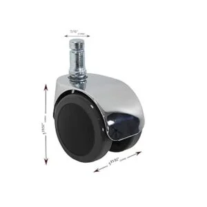 hjh OFFICE 5 x diseño cromado ruedas 716 inch 11 mm2_3