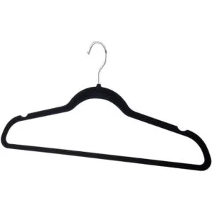homeit 50 Pack Perchas Perchas de Terciopelo Negro Ropa_4