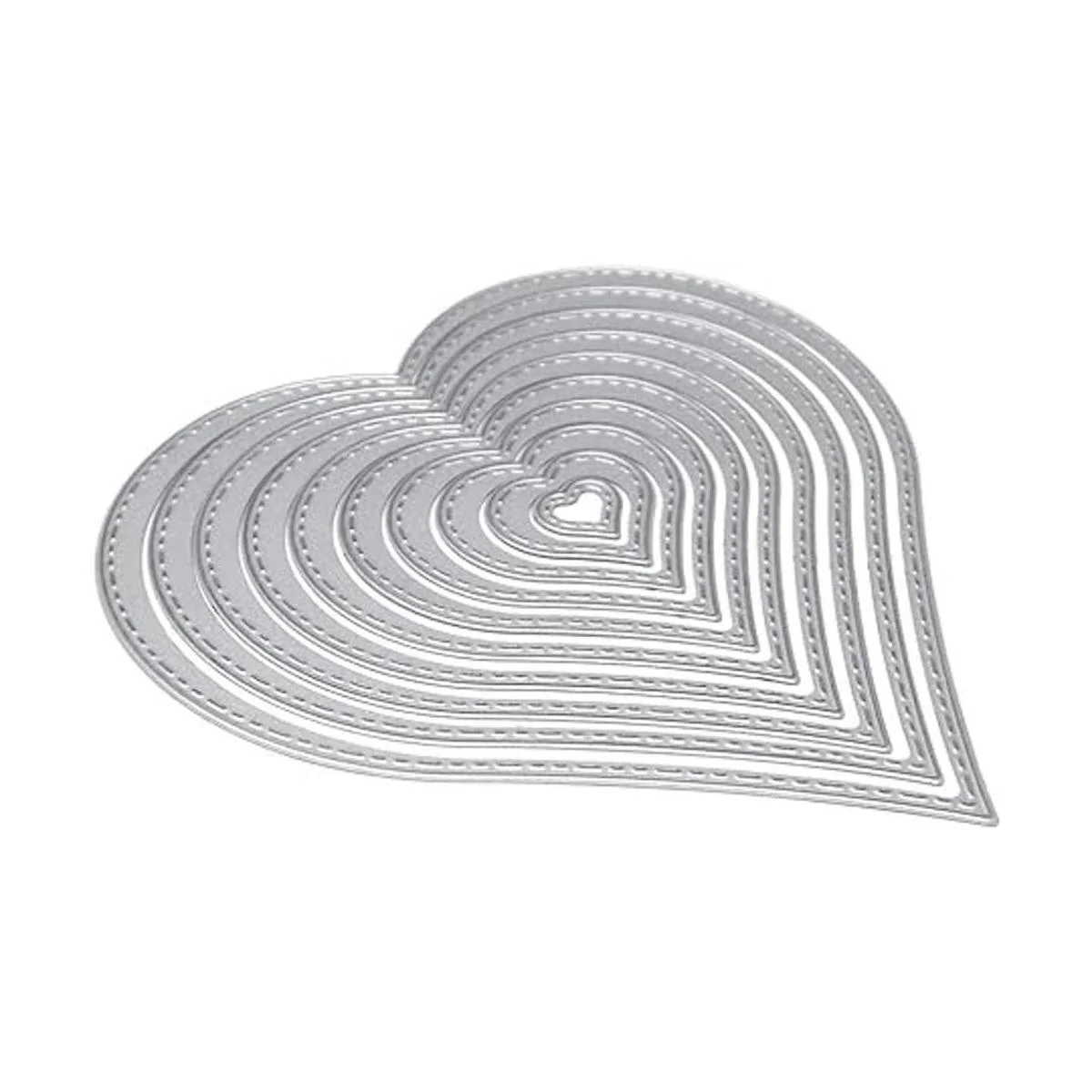 honbay 10pcs Set Corazón de metal muere Plantillas de