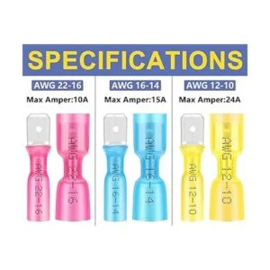 haisstronica 200 conectores de pala termocontraíble color_2