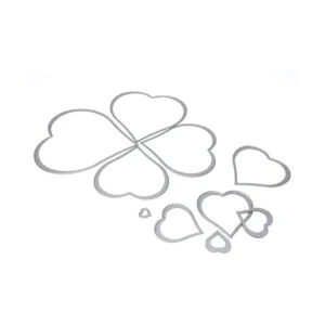 honbay 10pcs Set Corazón de metal muere Plantillas de