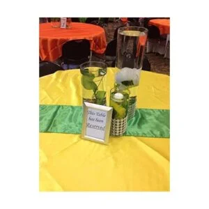 honbay 4 inch X 2 yards brillante de plata forma de flor