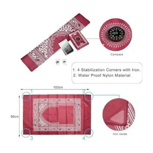 hitopin Portable Impermeable musulmán Oración Mat color_3