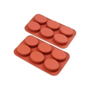 homEdge Molde de silicona ovalado de 6 cavidades 3