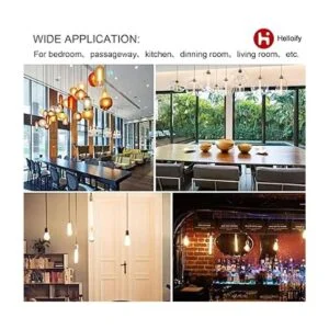 helloify T10 Bombilla tubular LED Edison regulable