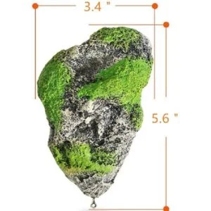 hewnda Acuario adornados with suspended Rock flotante_2