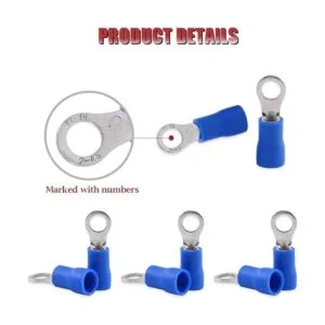 hilitchi 100 piezas 16 14 AWG terminales aislados anillo_4