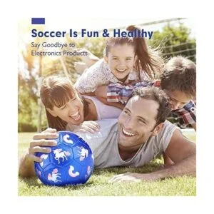 hahaland Soccer Ball Size 3 Soccer Ball Glitter Unicorn_3