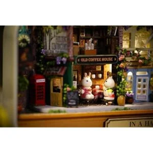 flever Dollhouse miniatura DIY House Kit creativo