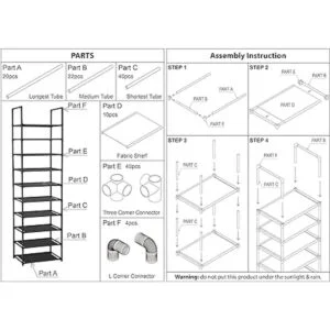 fiducial home Zapatero de 10 niveles para 20 a 25