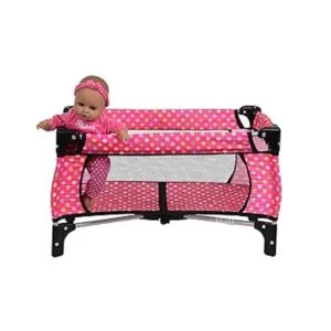 fash n kolor Doll Pack N Play Diseño de lunares para_3