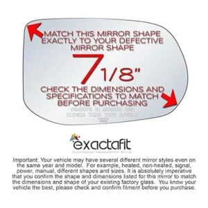 exactafit 8839R Lentes de repuesto para espejo lateral_2
