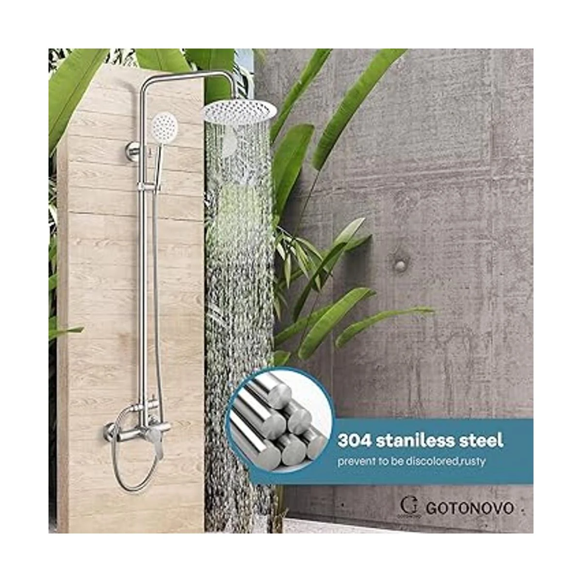 gotonovo Sistema combinado de accesorios de ducha para_3