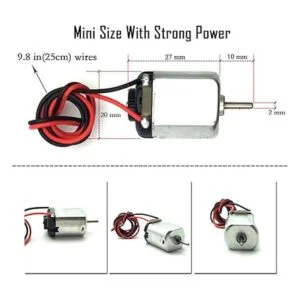 eudax 15 Pcs rectangular DC Motor Mini Electric Motor_2