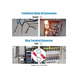 glarks 100pcs 22 M6 Anillo de calibre 16 de aparatos