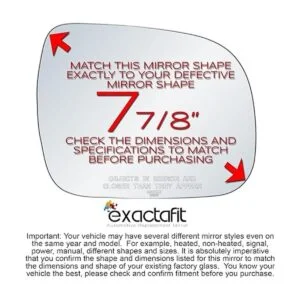 exactafit 8129R Lentes de repuesto para espejo lateral