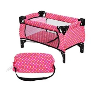 fash n kolor Doll Pack N Play Diseño de lunares para_1