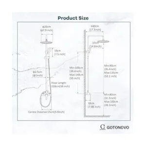 gotonovo Sistema combinado de accesorios de ducha para_4