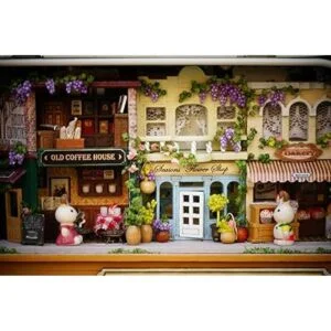 flever Dollhouse miniatura DIY House Kit creativo