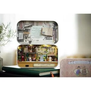 flever Dollhouse miniatura DIY House Kit creativo