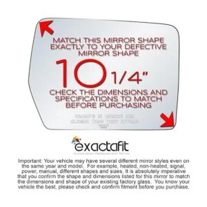 exactafit 8616r Sustitución del lado del Pasajero derecho