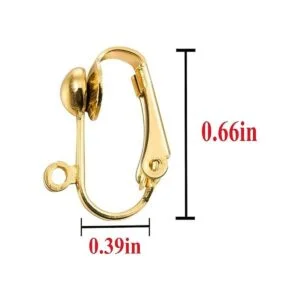 glacely Paquete de 30 convertidores de aretes con clip con_3