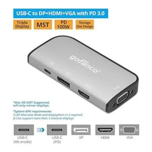 gofanco USBC MST Single Dual Triple Video Display_2