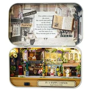 flever Dollhouse miniatura DIY House Kit creativo