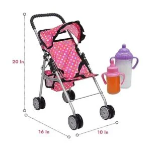 fash n kolor Cochecito de muñeca con cesta Mi primer_5