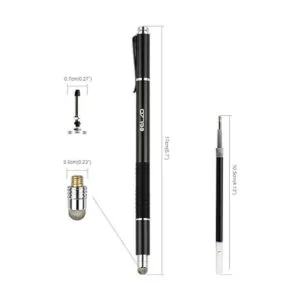elzo elegante Stylus 3 en 1 NegroPlateado Paquete de 2_3