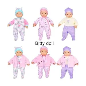 ebuddy 7 piezas de ropa de muñeca con sombrero y abrigo_2