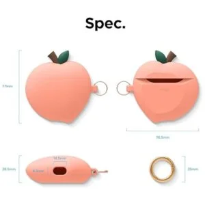 elago Funda de melocotón para AirPods compatible con Apple_6