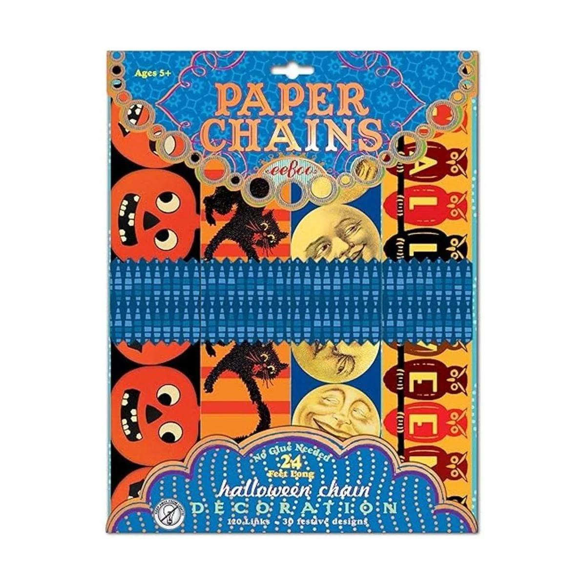 eeBoo Cadena de papel de Halloween 120 eslabones_2