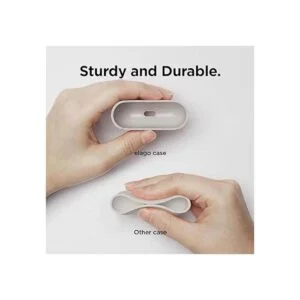 elago Funda de silicona líquida compatible con AirPods_4