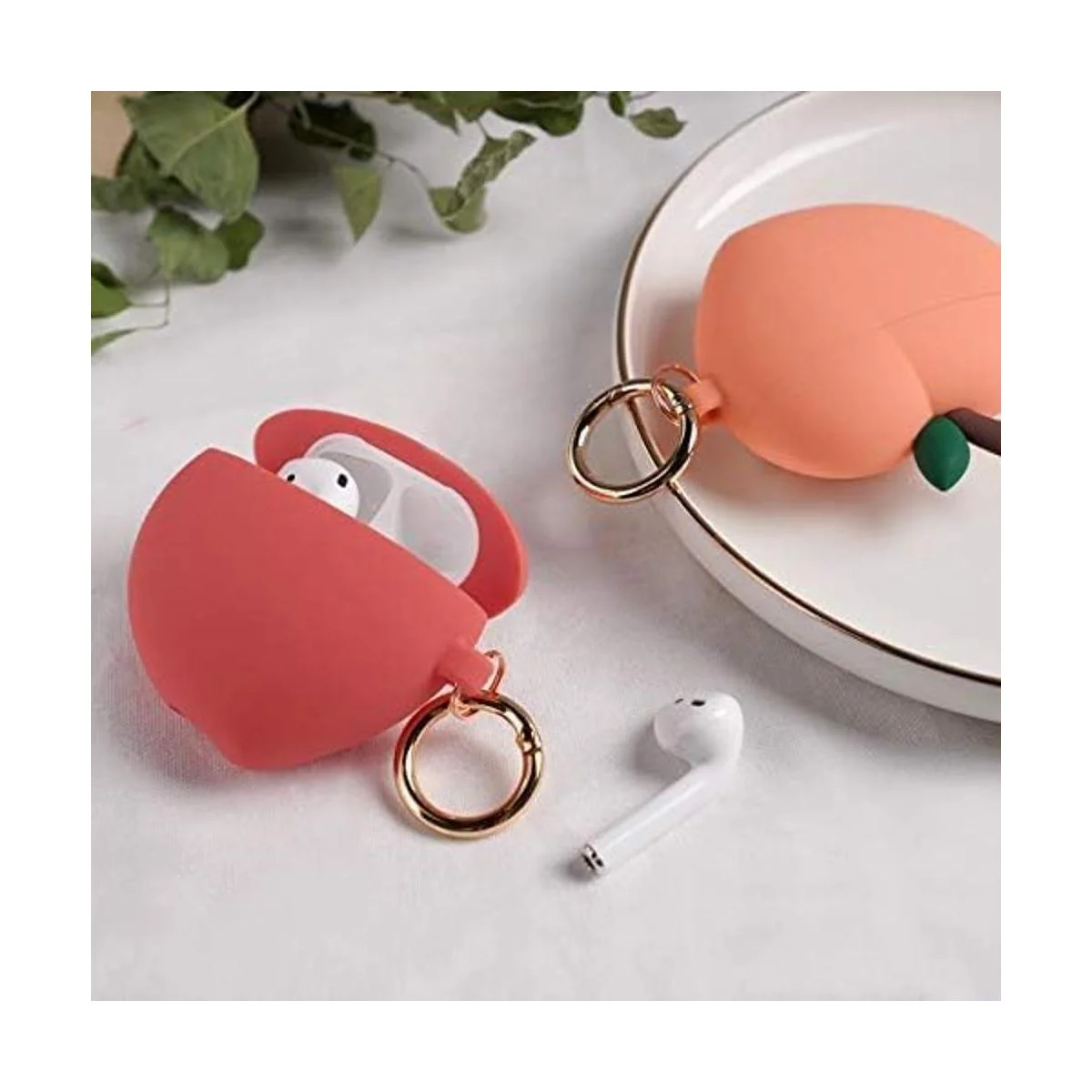 elago Funda de melocotón para AirPods compatible con Apple_2