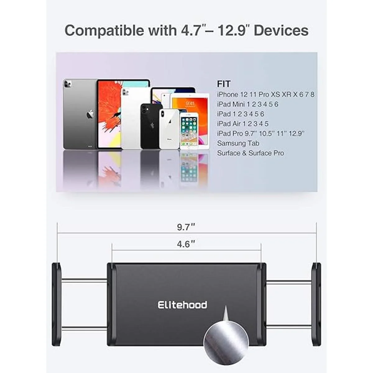elitehood Soporte de aluminio para iPad soporte para_2