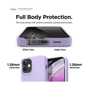 elago Compatible with iPhone 12 Mini Case Liquid Silicone_5