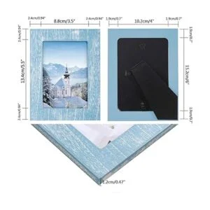 eletecpro Juego de 4 portarretratos de 4 x 6 pulgadas