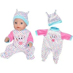 ebuddy 7 piezas de ropa de muñeca con sombrero y abrigo_3