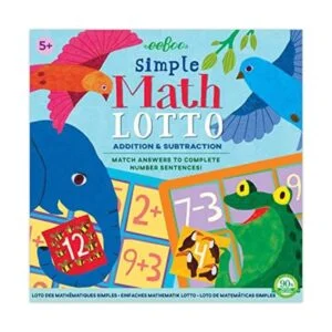 eeBoo Juego de bingo de matemáticas simple suma y resta_1