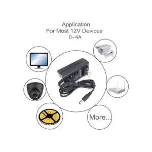 eleidgs DC 12 V 4 A conmutación adaptador de fuente de_6