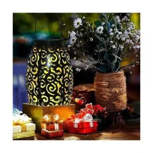 esgarden 2 Pack Outdoor Lanterns Patio Solar Lantern_2