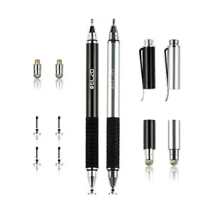 elzo elegante Stylus 3 en 1 NegroPlateado Paquete de 2_1