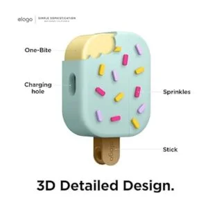 elago Funda con llavero para audífonos AirPods Pro de_3