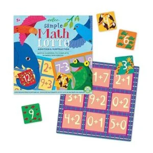 eeBoo Juego de bingo de matemáticas simple suma y resta_2