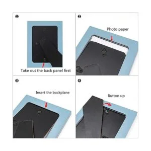 eletecpro Juego de 4 portarretratos de 4 x 6 pulgadas