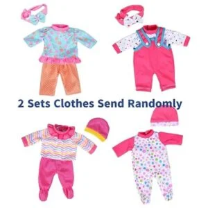 ebuddy 7sets muñeca Playtime trajes ropa sombrero diadema_3