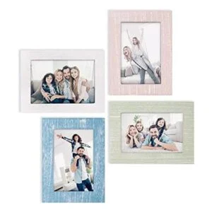 eletecpro Juego de 4 portarretratos de 4 x 6 pulgadas