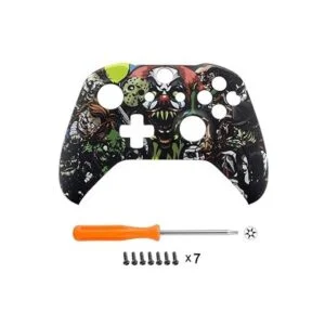eXtremeRate Soft Touch Scary Party Patterned Faceplate
