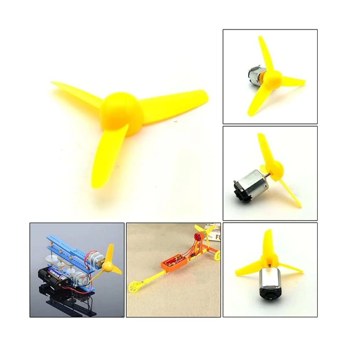 eudax 10 pcs Micro DC Motor 2 mm eje de la hélice con_4